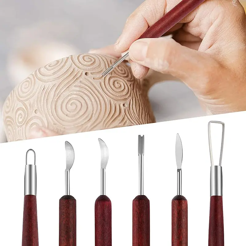 Wood Chisel Set - Kit de ferramentas de cerâmica de