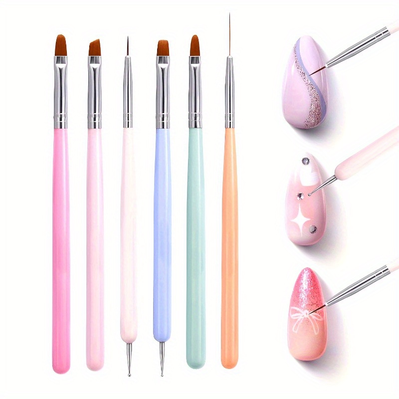 Wood Chisel Set - Conjunto de 6 Pincéis para Arte