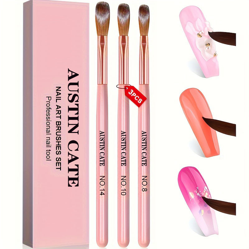 Wood Chisel Set - 3 pçs kolinsky acrílico conjunto de