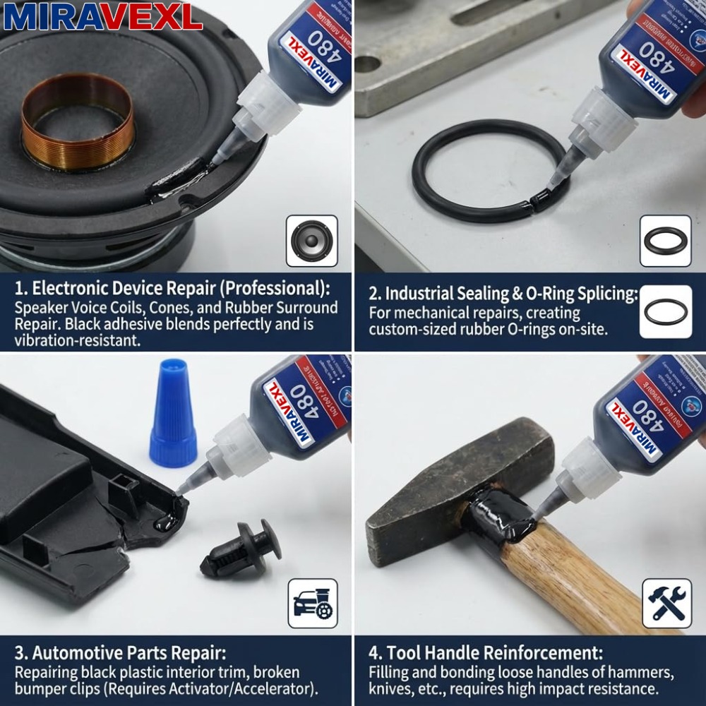 Adesivo instantâneo preto 480, - Woodworking Glue avaliação e preço